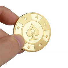 メタルアーケードゲーム機ゴールドトークンゲームコイン